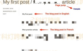 WordPress怎么多语言?