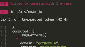 vue项目启动关于三个点…运算符时报错 Syntax Error: Unexpected token 的解决方法