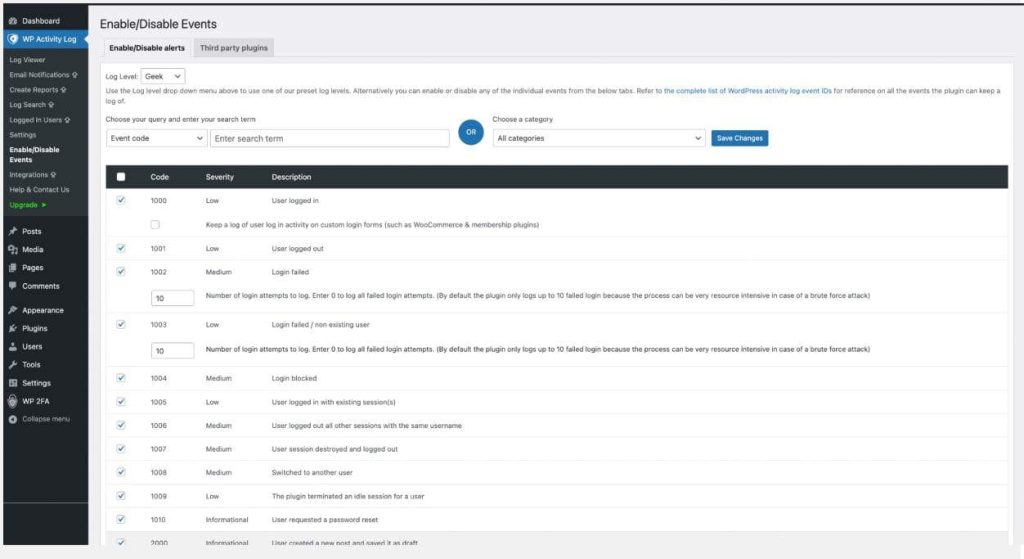 WordPress插件:WP Activity Log活动日志插件使用教程指南
