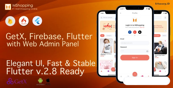 MShopping – ＃1 Mall Shopping Full Flutter v2.8 应用程序与管理面板源代码