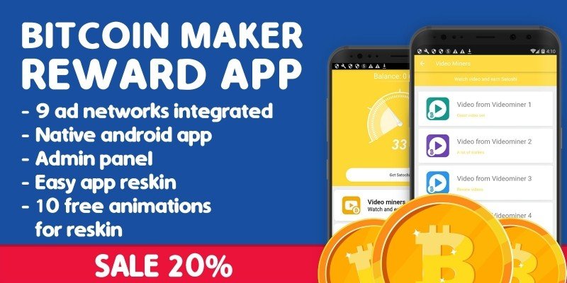 Bitcoin Maker – Reward App Android 源代码源代码