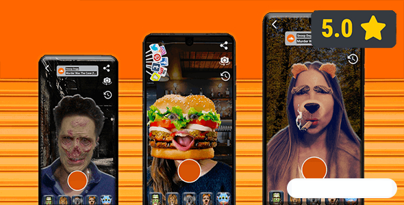 ANDROID 实时摄像头视频面部过滤器源代码