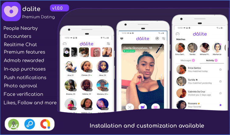 Dalite 高级应用程序约会聊天认识人源代码