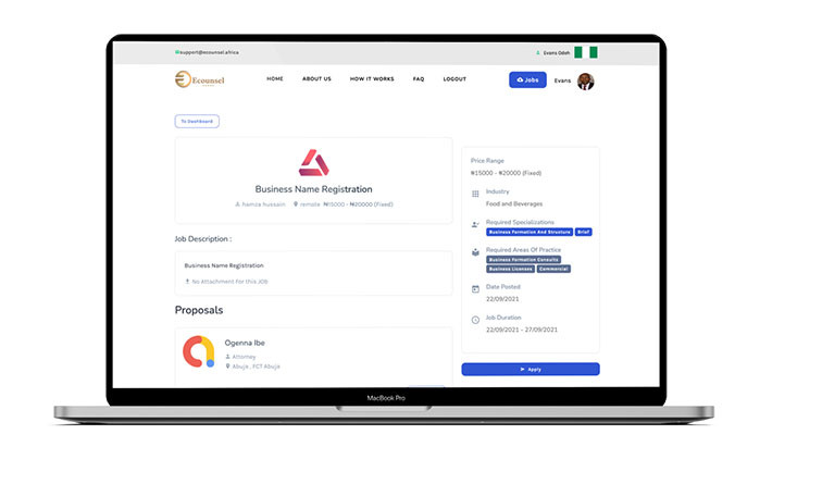 eCounsel 自由职业市场平台源代码