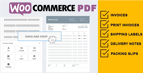 WooCommerce PDF 发票和装箱单定制器源代码