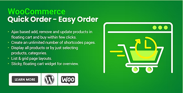 WooCommerce 快速订购 – 轻松订购源代码