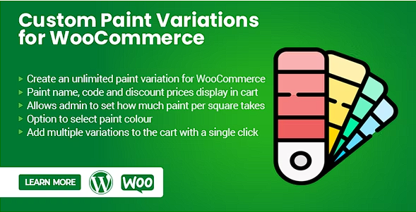 WooCommerce 的自定义油漆变化源代码