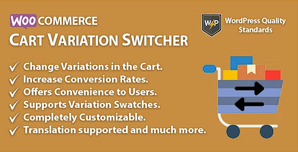 WooCommerce 购物车变体切换器 | 更改购物车中的变体源代码