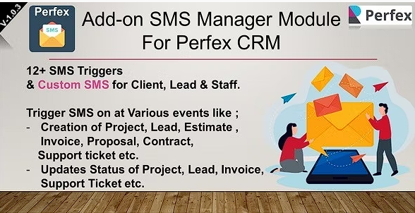 Perfex CRM 的附加 SMS 管理器模块源代码