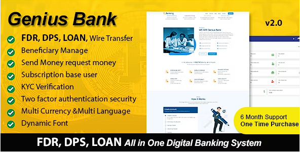 Genius Bank – 多合一数字银行系统源代码