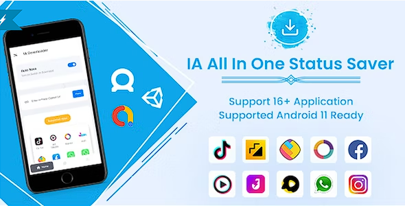 没有水印的所有视频下载器社交媒体视频保护程序 Google AdMob Facebook 广告源代码