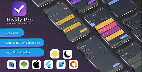 Taskly Pro 事件、提醒、计划、待办事项、笔记、任务源代码