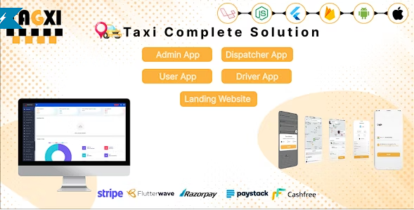 Tagxi – Flutter 完整的出租车预订解决方案源代码