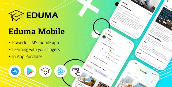 Eduma Mobile – 适用于 iOS 和 Android 的 React Native LMS 移动应用程序源代码