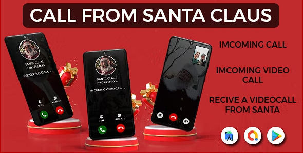 圣诞老人视频通话 – 圣诞老人视频恶作剧通话 – 视频通话 Santa Premium – 模拟视频通话源代码
