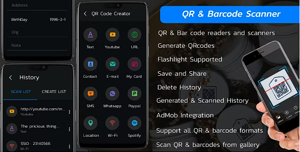 QR & Barcode Scanner – QR Code Generator – QR & Barcode Reader – QR Code Scanner & Generator源代码