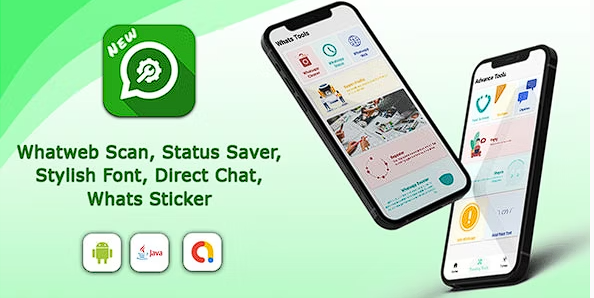 Whatstools（扫描、状态保护程序、时尚字体、直接聊天、Whatsapp 贴纸）源代码