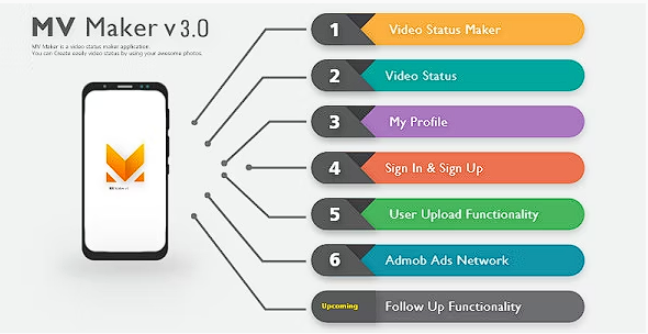 抒情视频状态制作者 v3 – 照片到视频制作者 – Whatsapp 状态保护程序 – MV 制作者和 MV 大师源代码