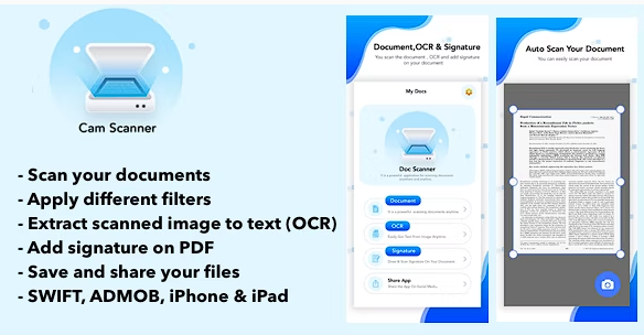 Doc Scanner – PDF Scanner Doc SWIFT ADMOB 准备提交源代码