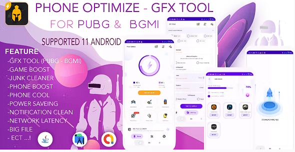 手机优化 – PUBG 和 BGMI 的 GFX 工具 – RAM Boost – 游戏助推器源代码