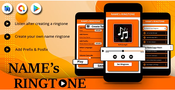 My Name Ringtone with Music – My Name Ringtone Maker – Call Name Ringtone – MyNameTone – Admob Ads源代码
