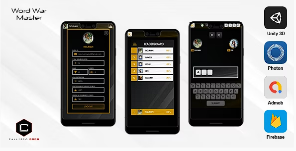 Word War Master – 在线多人游戏（Unity 3D + Admob + Firebase + Photon）源代码