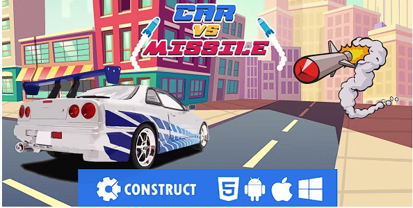 汽车大战导弹 – HTML5 手机游戏源代码