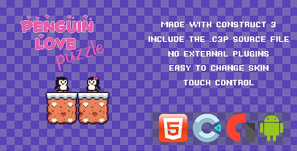 Penguin Love Puzzle – Construct 3 模板源代码
