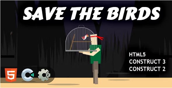 Save The Birds HTML5 Construct 23 游戏源代码