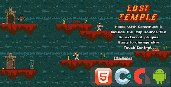 失落的神殿 – Construct 3 的模板源代码