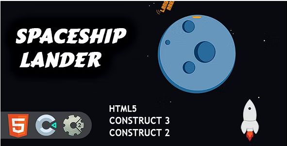 Spaceship Lander HTML5 Construct 2/3 游戏源代码