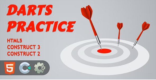 飞镖练习 HTML5 Construct 2/3 游戏源代码