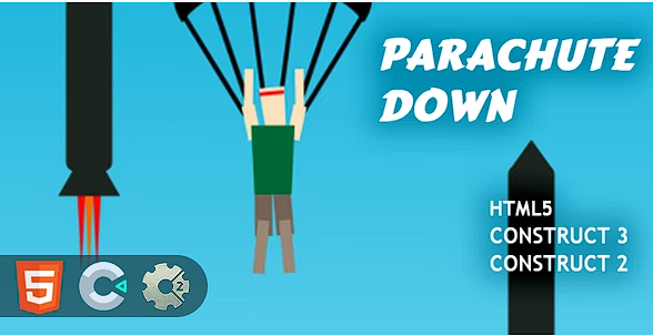 降落伞 HTML5 Construct 2/3 游戏源代码