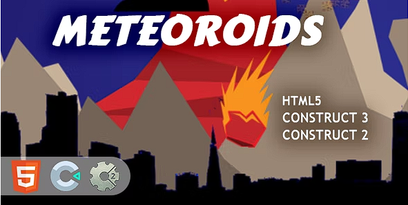 Meteoroids HTML5 Construct 2/3 游戏源代码