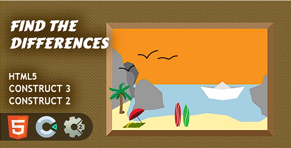 找出差异 HTML5 Construct 2/3 游戏源代码