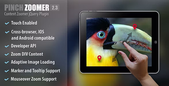 捏缩放器 jQuery 插件源代码