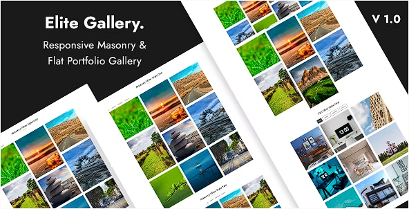 精英画廊 – 响应式投资组合展示源代码