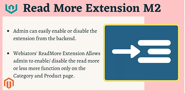 Magento 2 阅读更多和更少 | 通过 Webiators 了解更多扩展源代码
