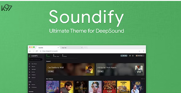 Soundify – 终极 DeepSound 主题源代码