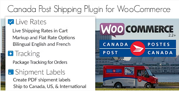 用于费率、标签和跟踪的加拿大邮政 WooCommerce 运输插件源代码