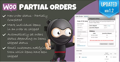 Woocommerce 部分订单源代码