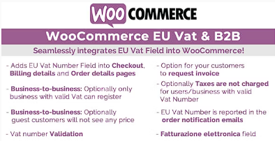 WooCommerce 欧盟增值税和 B2B源代码