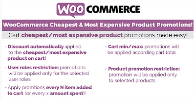 WooCommerce 最便宜和最昂贵的产品促销活动！源代码