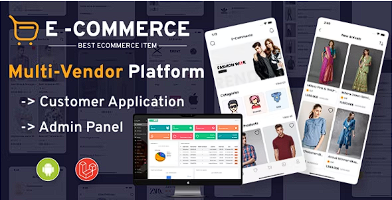 电子商务 – 带有管理面板的多供应商电子商务 Android 应用源代码