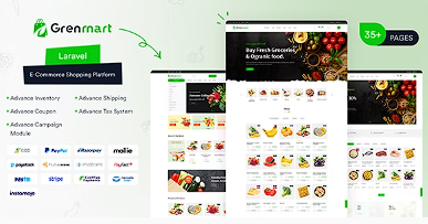 Grenmart – 有机和杂货 Laravel 电子商务源代码