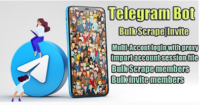 Telegram Bot Bulk Send/Scraper/Invite 安全工具源代码
