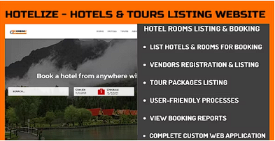 Hotelize – 酒店和客房、旅游列表和预订网站源代码