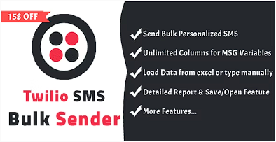 Twilio SMS 批量发件人源代码