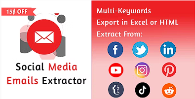 社交媒体电子邮件提取器专业版源代码