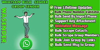 WhatsappSender – Whatsapp 批量发件人 |群组发件人源代码